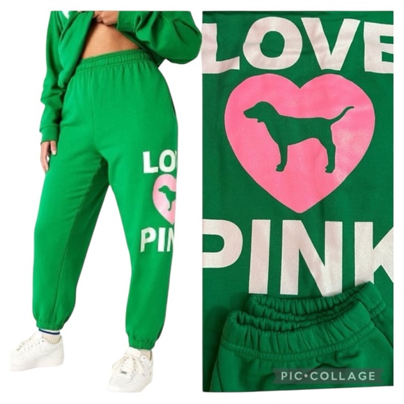 PINK Victoria's Secret Pants - Pink Victoria Secret Fleece Baggy Campus Pant. NWT,  sz XXL